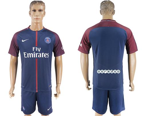 Paris Saint-Germain Blank Blue Soccer Club Jersey